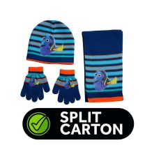 SCD18103_1 split carton nemo hat scarf glove set 