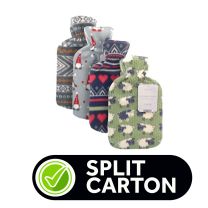 HWB212833 SPLIT CARTON HOT WATER BOTTLE 
