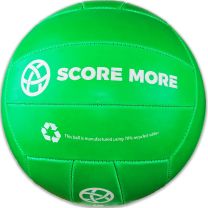 SCORE MORE SIZE 5 GAELIC FOOTBALL GREEN 35 PCE UNPUMPED 70% recycled rubber