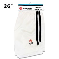 Black and White Gaelic Games shorts Size 26