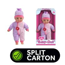 Vinyl baby doll with bottle 33cm  scTY1732