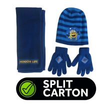 SCUN02262_2
 minions hat scarf glove split carton 