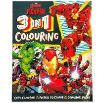 iron man 3 in 1 colouring 