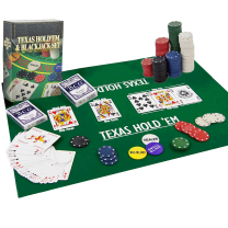 Texas Hold'Em Poker & Blackjack Set 
