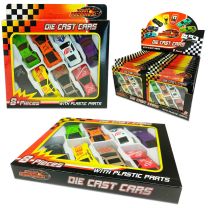 Street Machines Die Cast 8 Piece Free Wheel Car Set