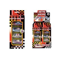 4pcs Metal Racer Kids Cars Gift Set
