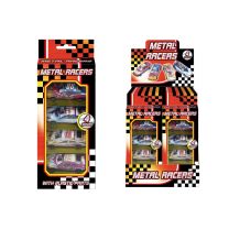 4pcs Metal Racer Kids Cars Gift Set