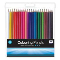 22 coloured pencils 
