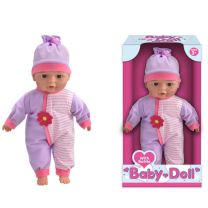 Vinyl baby doll with bottle 33cm  TY1732
