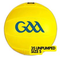 GAA GAELIC FOOTBALL SIZE 5 yellow 35 unpumped 