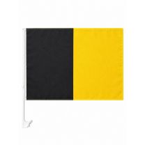 Score More Car Flag Black & Amber SMCFBA