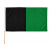 Score More Flag with Pole 3x2 ft Black & Green