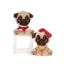Pug With Christmas Costume 2 Assorted 49366