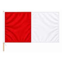 Score More Flag with Pole 3x2 ft Red & White SMFRW3X2