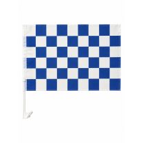 Score More Car Flag Royal Blue & White Checkered SMCFRBWCH