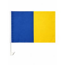 Score More Car Flag Blue & Gold