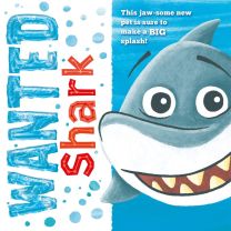 Wanted Shark Picture Flat Storybook 0% VAT