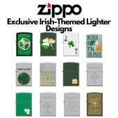 Zippo Exclusive Irish Themed Lighters 