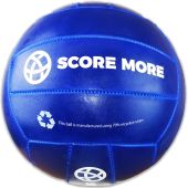 Premium SCORE MORE Eco Gaelic Footballs Size 5 Pumped Blue