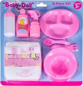 10Pc Baby Dolls Accessories Playset