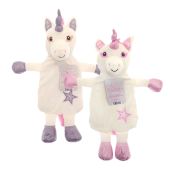 Unicorn Design Hot Water Bottles with Cover - Assorted